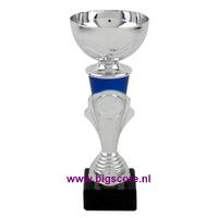 150: AUB 102 Beker Blauw-Zilver