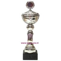 357: AUB 015 Beker Paars-Zilver
