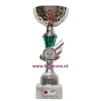 163: AUB 334 Beker Groen-Zilver