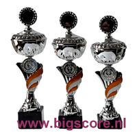 030: AUB 009 Beker Oranje-Zilver