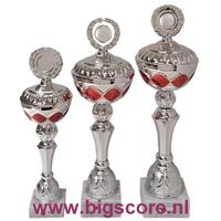 041: AUB 011 Beker Rood-Zilver