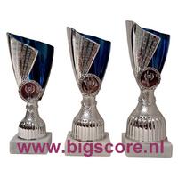 055: AUB027 Beker Blauw-Zilver