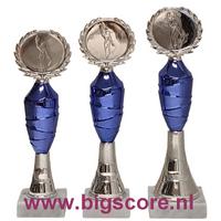 057: AUB 031 Beker Blauw-Zilver