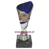 118: AUB 033 Beker Blauw-Zilver