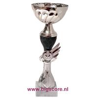 155: AUB 320 Beker Zwart-zilver