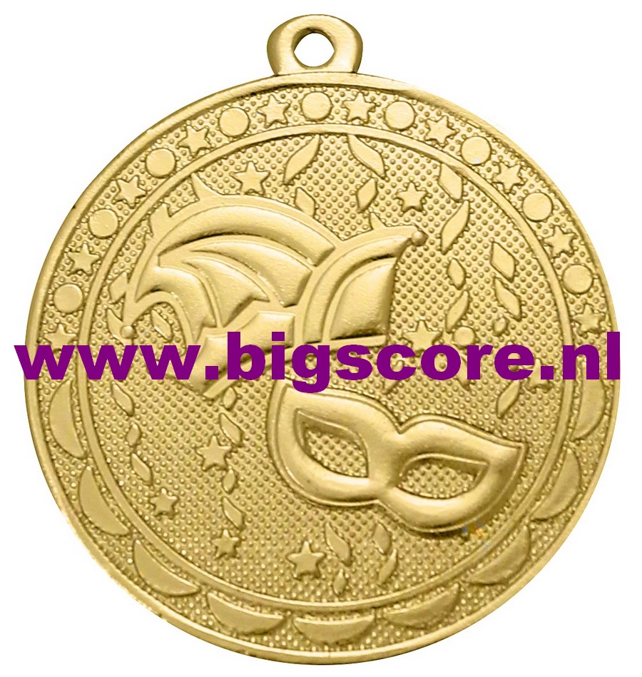 D120 Carnavalsmedaille Goud Compleet