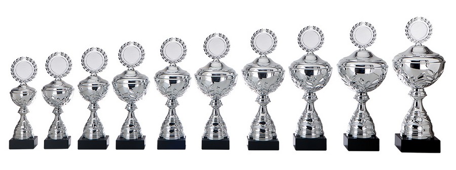 AK5628 Bekerserie zilver 10-delig 