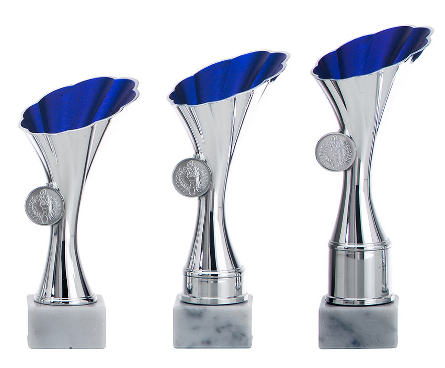 AR1024 Kunststofbeker Zilver-Blauw