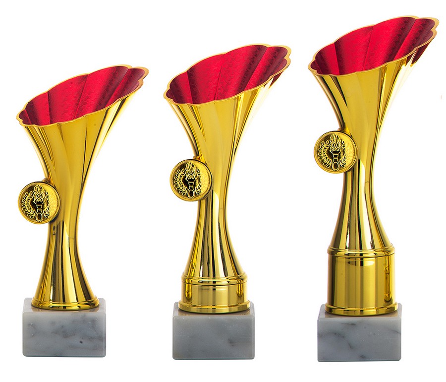 AR1025 Kunststofbeker Goud-Rood