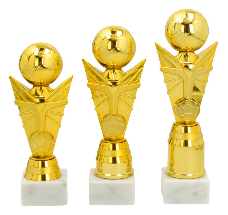 Voetbalbeker kunststof Goud AS3229