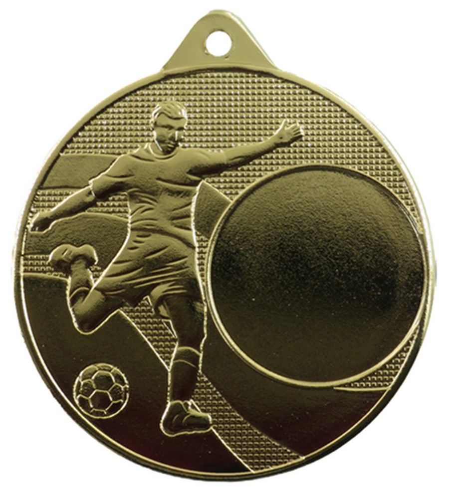 Voetbal Heer Medaille M396 goud Ø 50 mm compleet