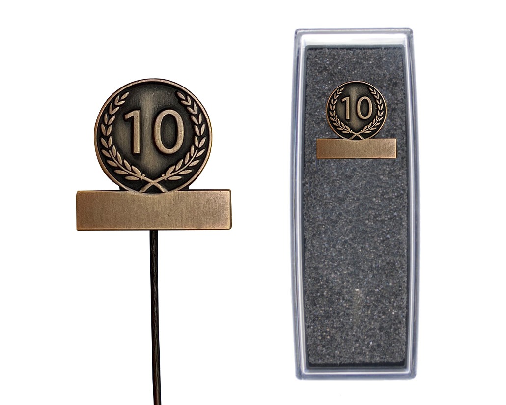 10 jaar Jubileumspeldje Artnr. 49