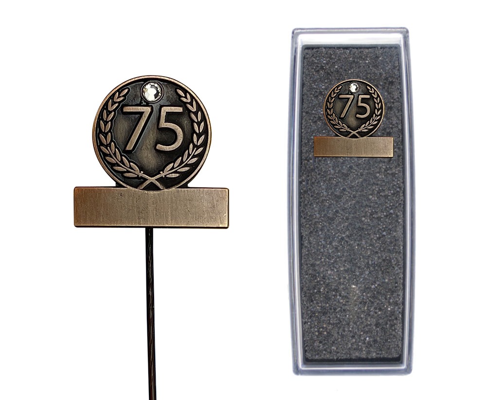 75 Jaar Jubileumspeldje Artnr. 58