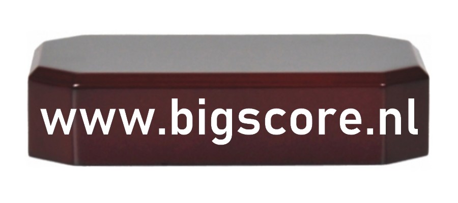 BAHR01383 Houten MDF Voet Rood