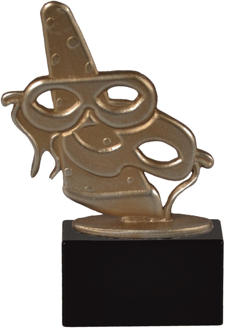 BEL004 Carnaval Metaalstandaard goud