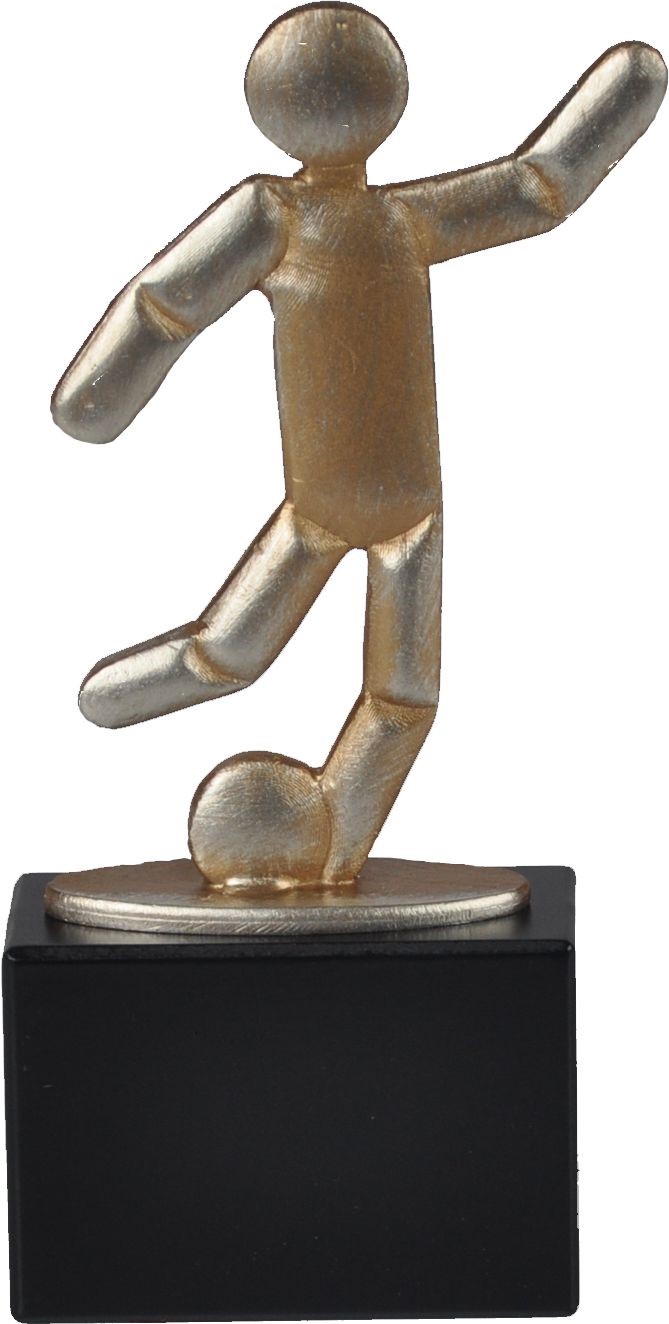 Voetbal Metaalstandaard goud BEL005