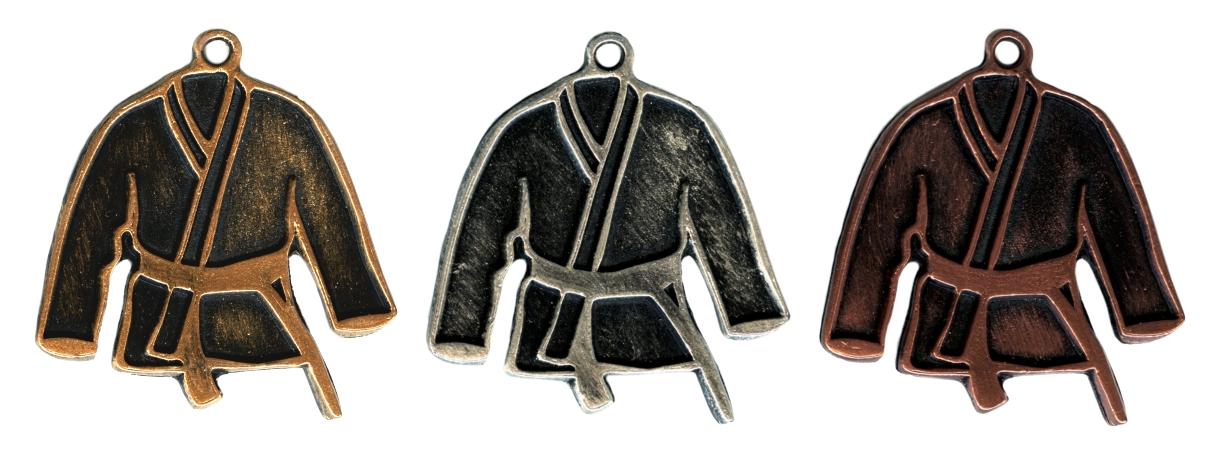 Judo- Karate Medaille goud-zilver-brons MTL804