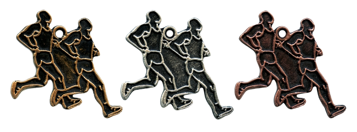 Hardlopen Medaille goud-zilver-brons MTL808