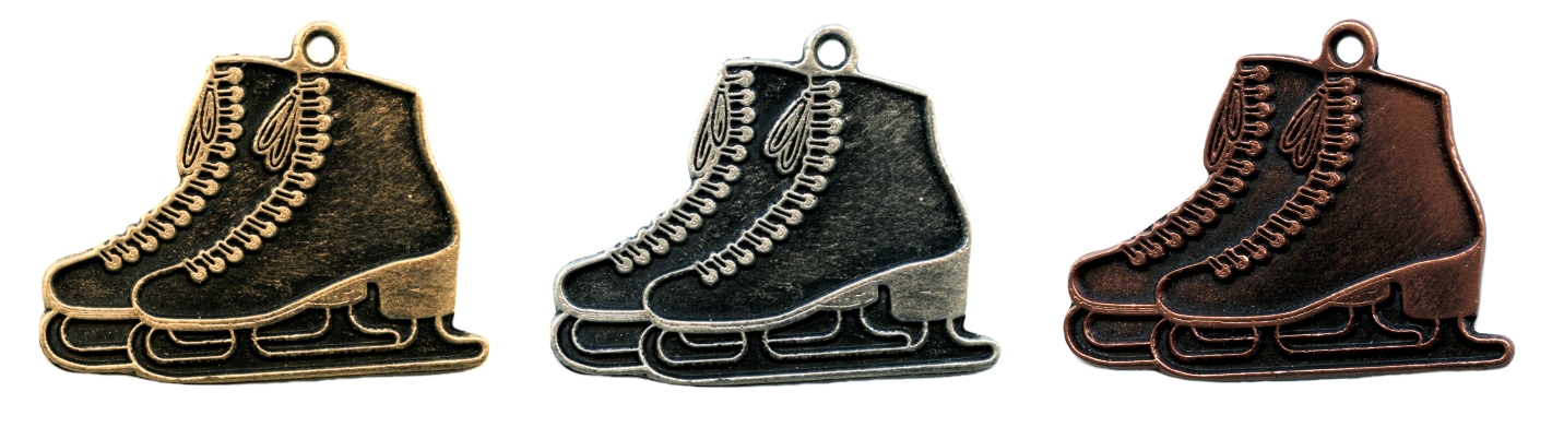 Schaatsenkunst Medaille goud-zilver-brons MTL817