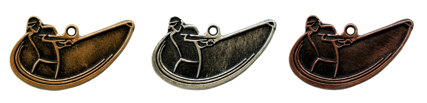 Golf Medaille goud-zilver-brons MTL821