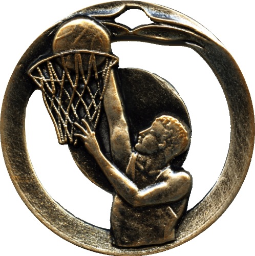 Basketball Medaille goud-zilver-brons MTL906