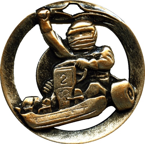 Karting Medaille goud-zilver-brons MTL911