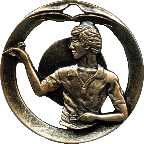 Dart Medaille goud-zilver-brons MTL912