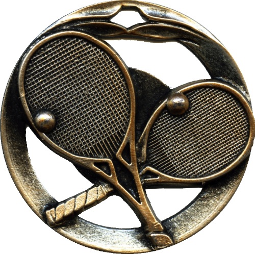 Tennis Medaille goud-zilver-brons MTL915